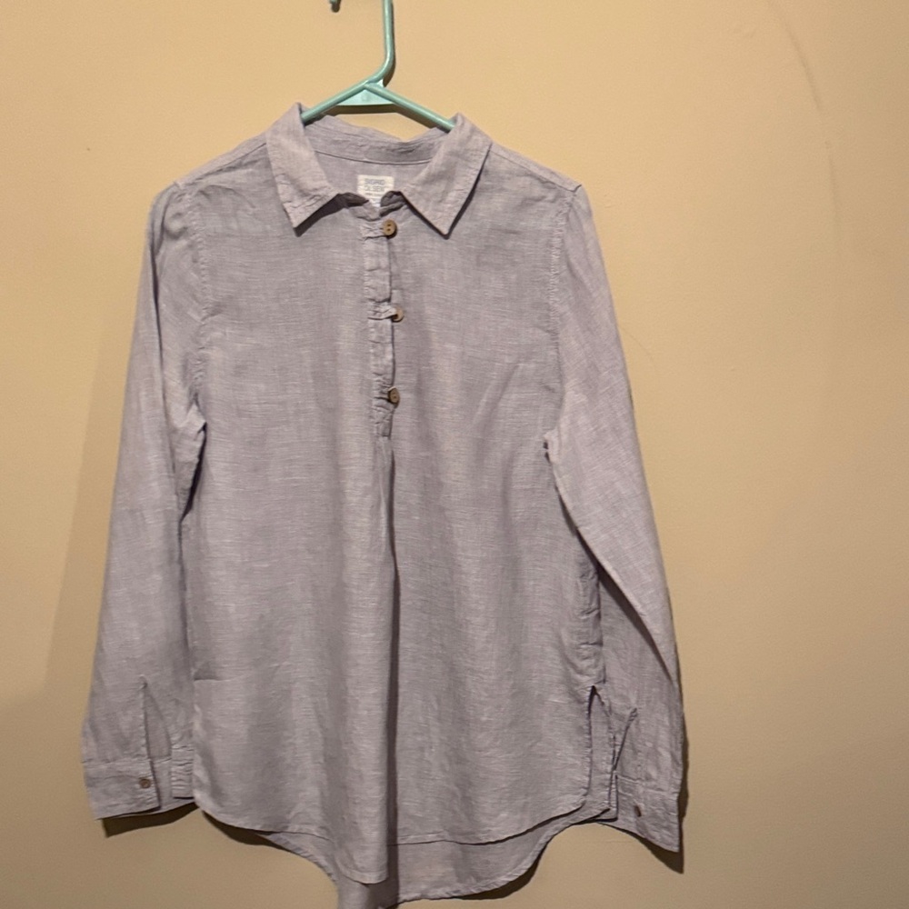 Sigrid Olsen Women's Light Blue Blouse